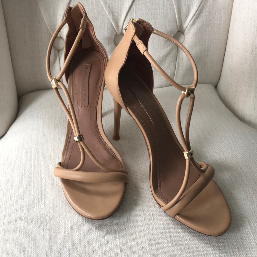 BCBG Nixie studded leather heel